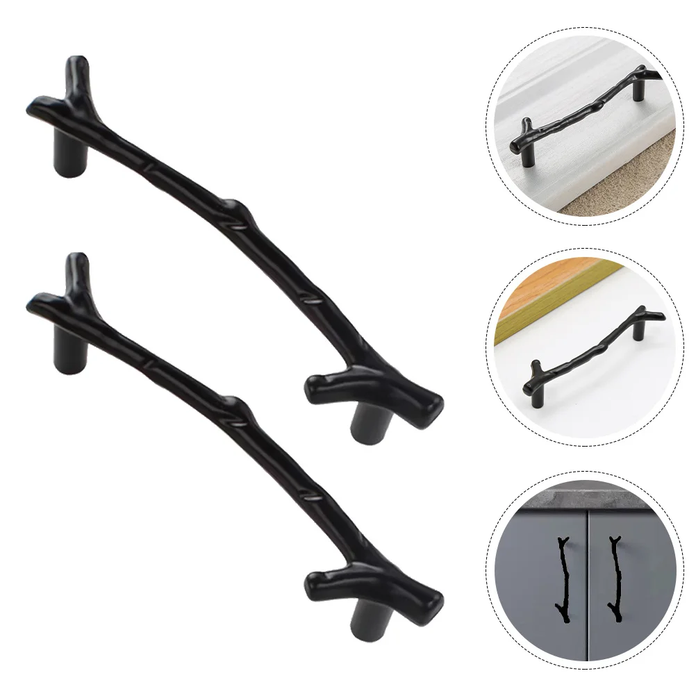 

2 Pcs Tree Branch Handle Furniture Hardware Vintage Metal Handles Decorative Cabinet Knobs Farmhouse Drawer Cabinets Dresser