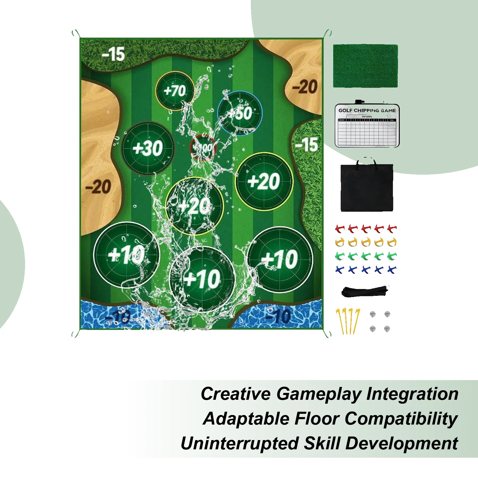 

Golf Hitting Mat Sports Exercise Equipment Replaceable Golf Training Mat For Indoor Outdoor Home Backyard Range Office Lawn