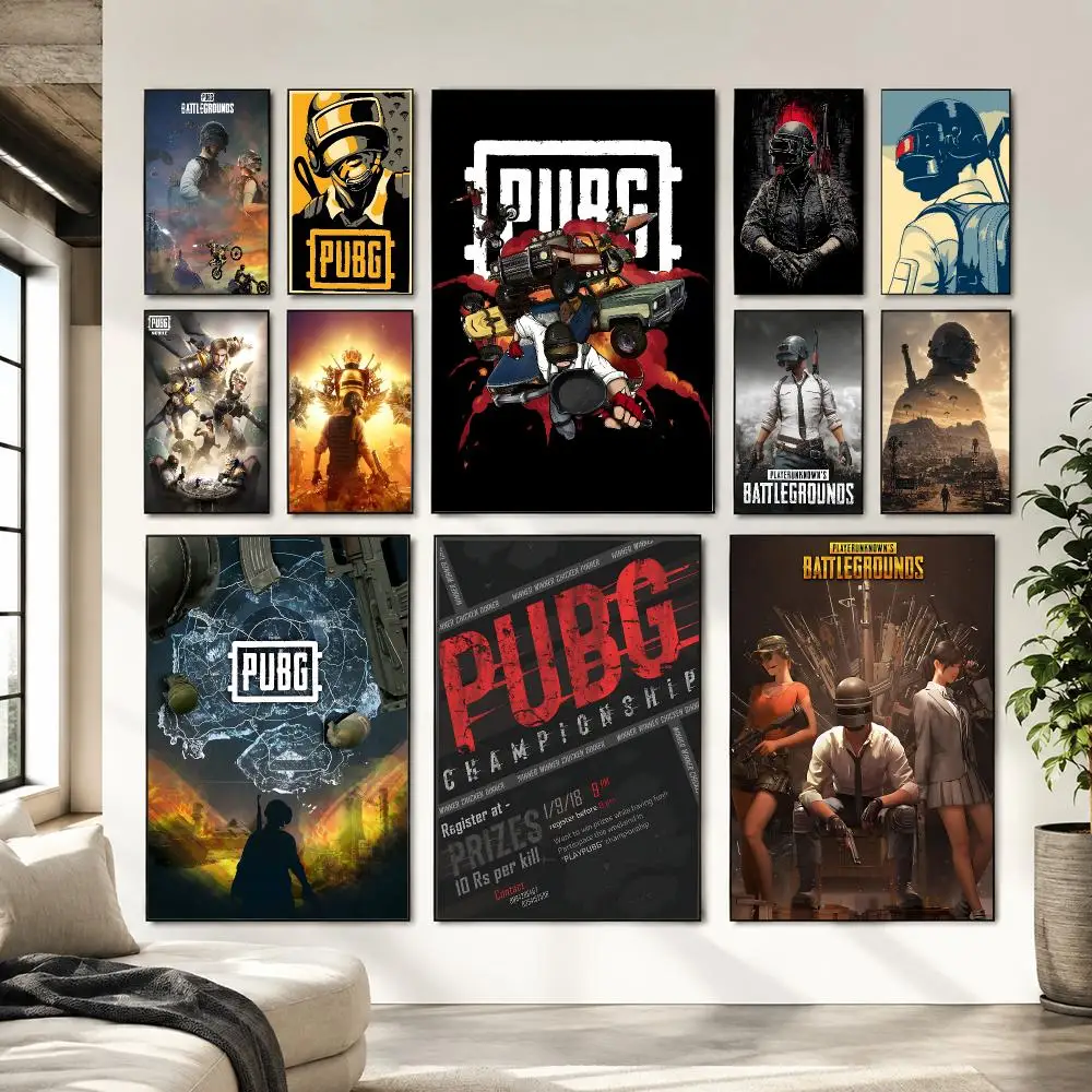 Best Seller P-PUBG Painting Calligraphy Canvas Wall Art Living Room Bedroom Hallway ClearPrint Non-Fading&Gift