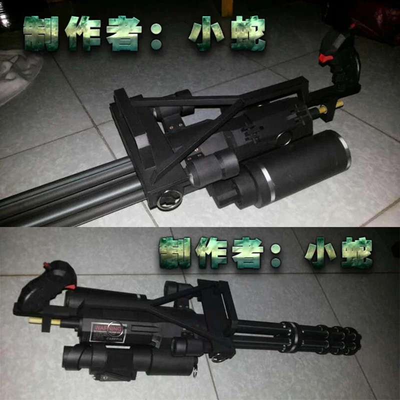 نموذج ورقي فولكان جاتلين M134 بندقية بمقياس 1/1 لعبة ورق مصنوعة يدويًا