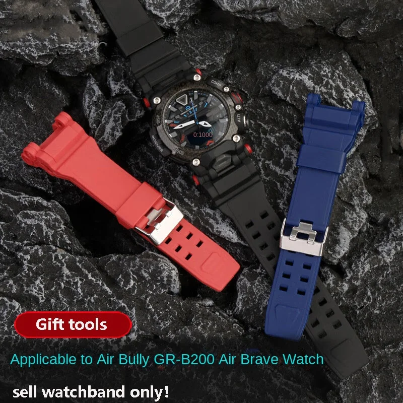 

Men Bracelet For Casio G-shock GR-B200 Waterproof TPU resin Watch Strap GR-B2001B notch Watchband Sports silicone Wrist strap