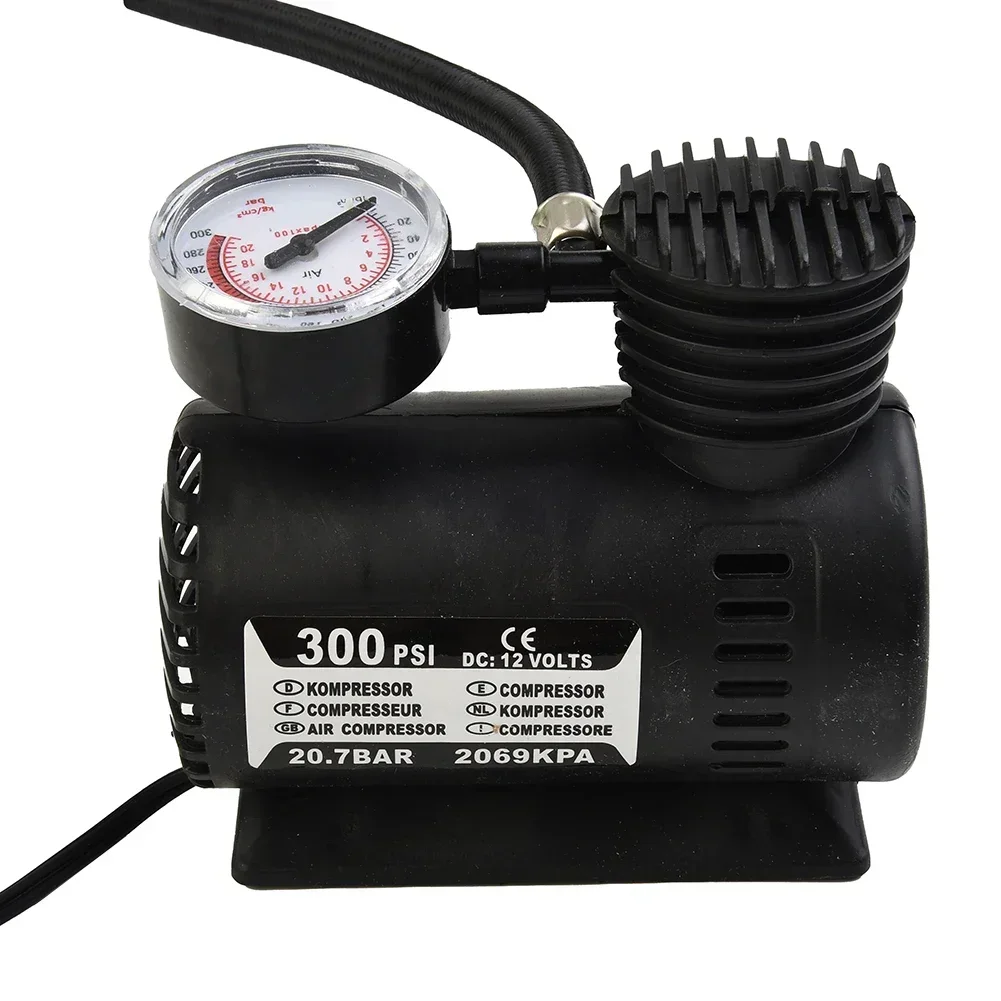 12V Auto Pompa di Aria Elettrica 300psi Compressore D'aria Pneumatico Mini Auto Gonfiatore di Pneumatici Accessori di Riparazione Auto Per Gonfiatore di Alta Qualità