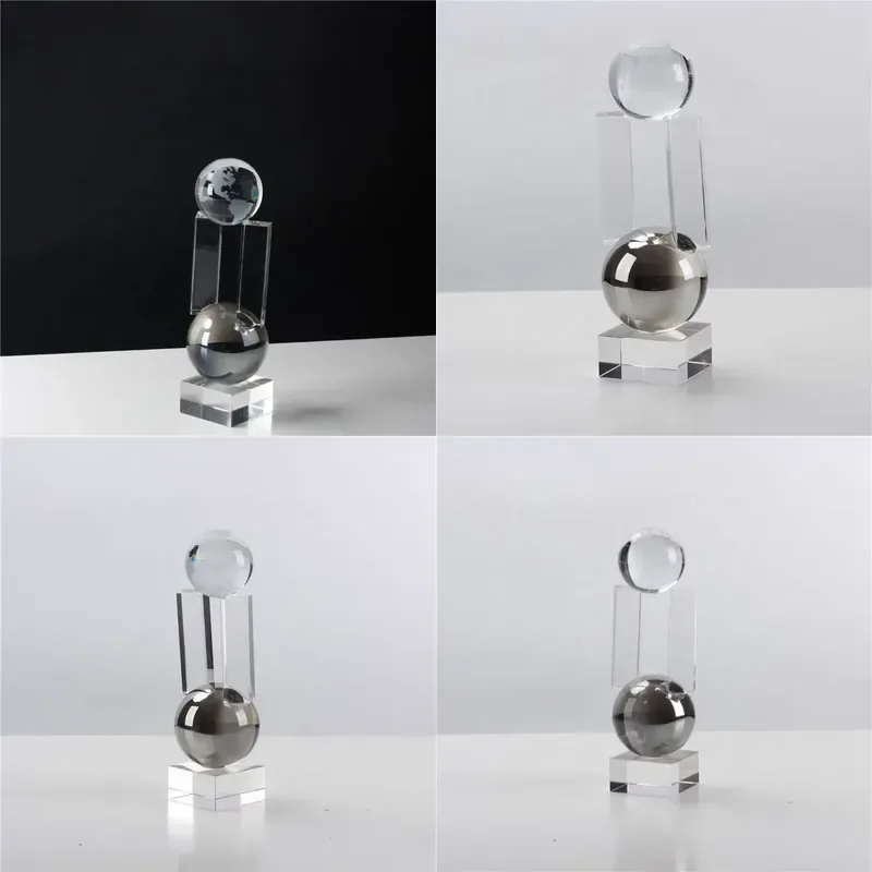 Transparent Crystal Ball Home Decoration Nordic Style Dining Table Living Room Accessories Modern Luxury Decor