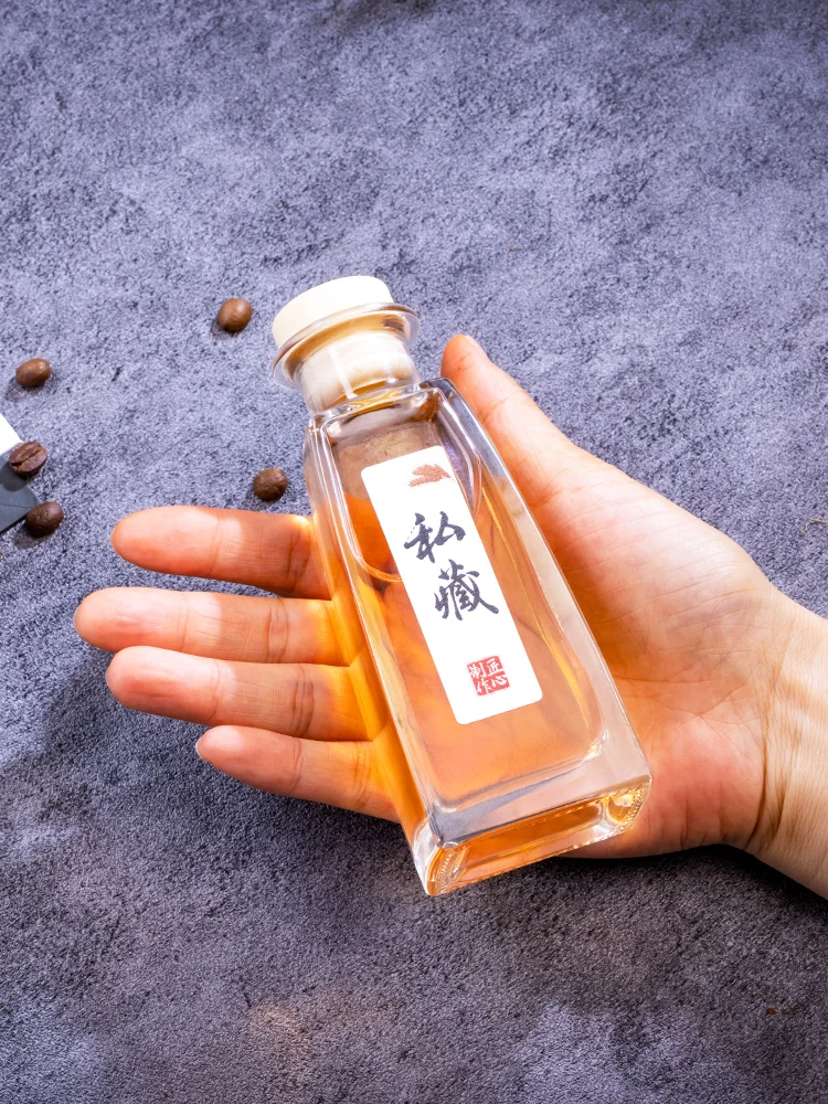 

Модная стеклянная бутылка для алкоголя Emp Bottle Sed Subpaage, белая, в скандинавском стиле, квадратная, для хранения на кухне