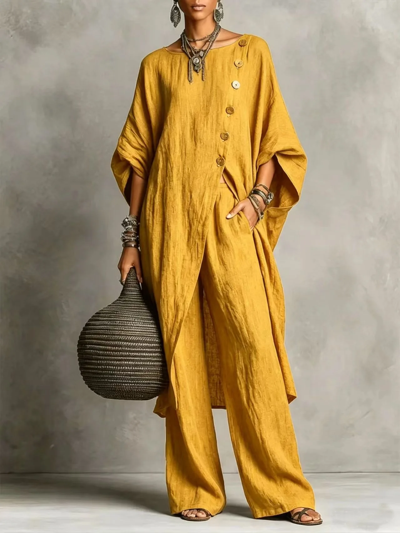 2026 Neuerscheinung Damen Unregelmäßiges Hemd Zweiteiler-Set, Lässiges Urbanes Mode-Outfit für Frauen – Detail 8