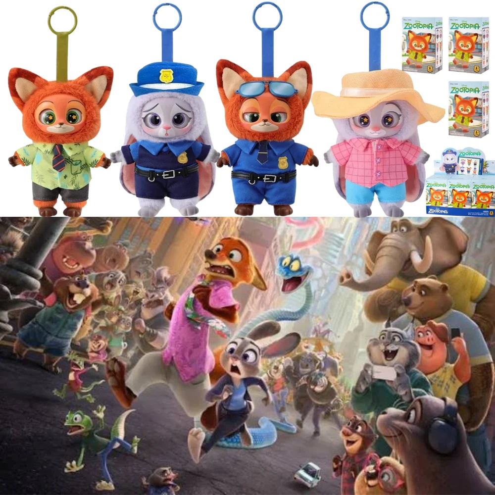 

НОВЫЙ Zootopia 2 2026 Виниловая серия Слепая коробка Милый персонаж мультфильма Виниловая плюшевая сумка Подвеска Игрушка Кукла Тайна Модный Рождественский подарок
