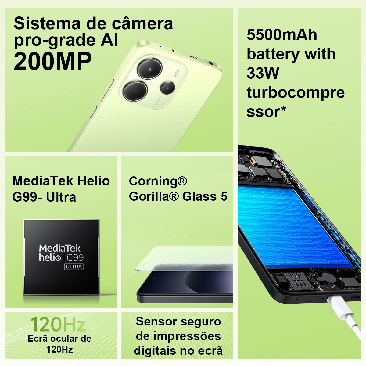 Versión Global Xiaomi Redmi Note 14S Smartphone MTK Helio G99 200MP Cámara 120Hz 6,67 "Pantalla AMOLED 67W Hyper Charge 5000mAh