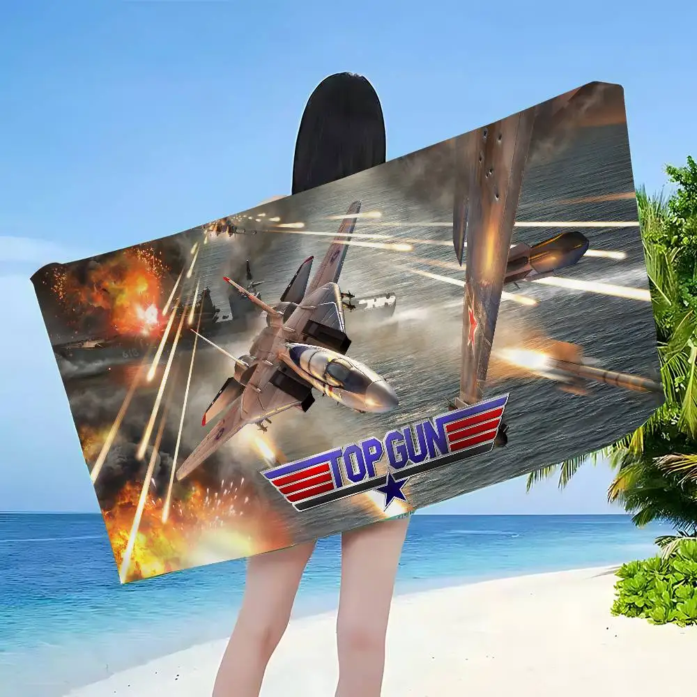 Tom Cruise Maverick Film Top Gun Microfiber Printed Beach Towel Mountain Climbing Yoga Beach Swimming Running Soft Towel
