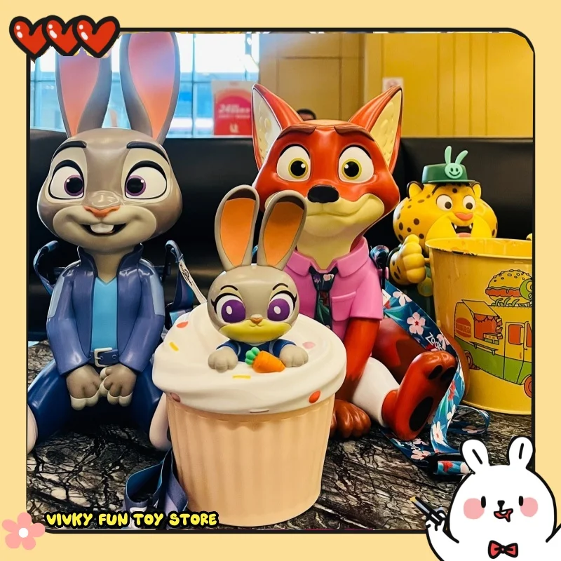 new  Zootopia 2 Kawaii Shaped Water Cup Nick Judy Cartoon Anime Peripheral Model Friend Holiday Gift
