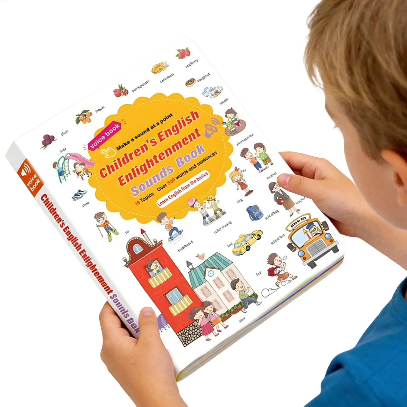 Educational Reading Game Learning Sound Books  Interactive Audio Sound Books for Preschool Kindergarten Library School Playtime