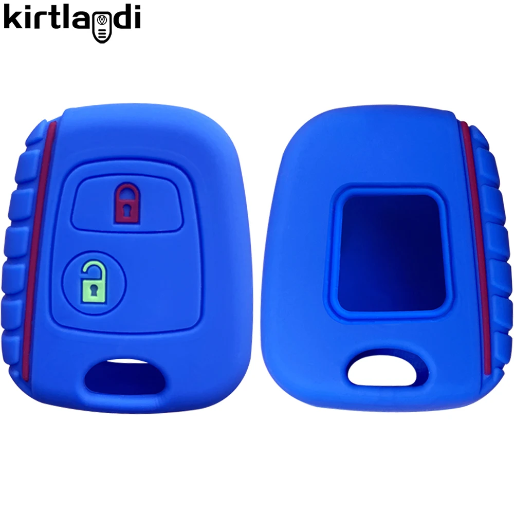 ل سيتروين C3 C2 C1 بيرلينجو كسارا بيكاسو لبيجو 207 206 107 307 406 سلسلة المفاتيح ل مفاتيح السيارة حافظة سيليكون مفتاح غطاء