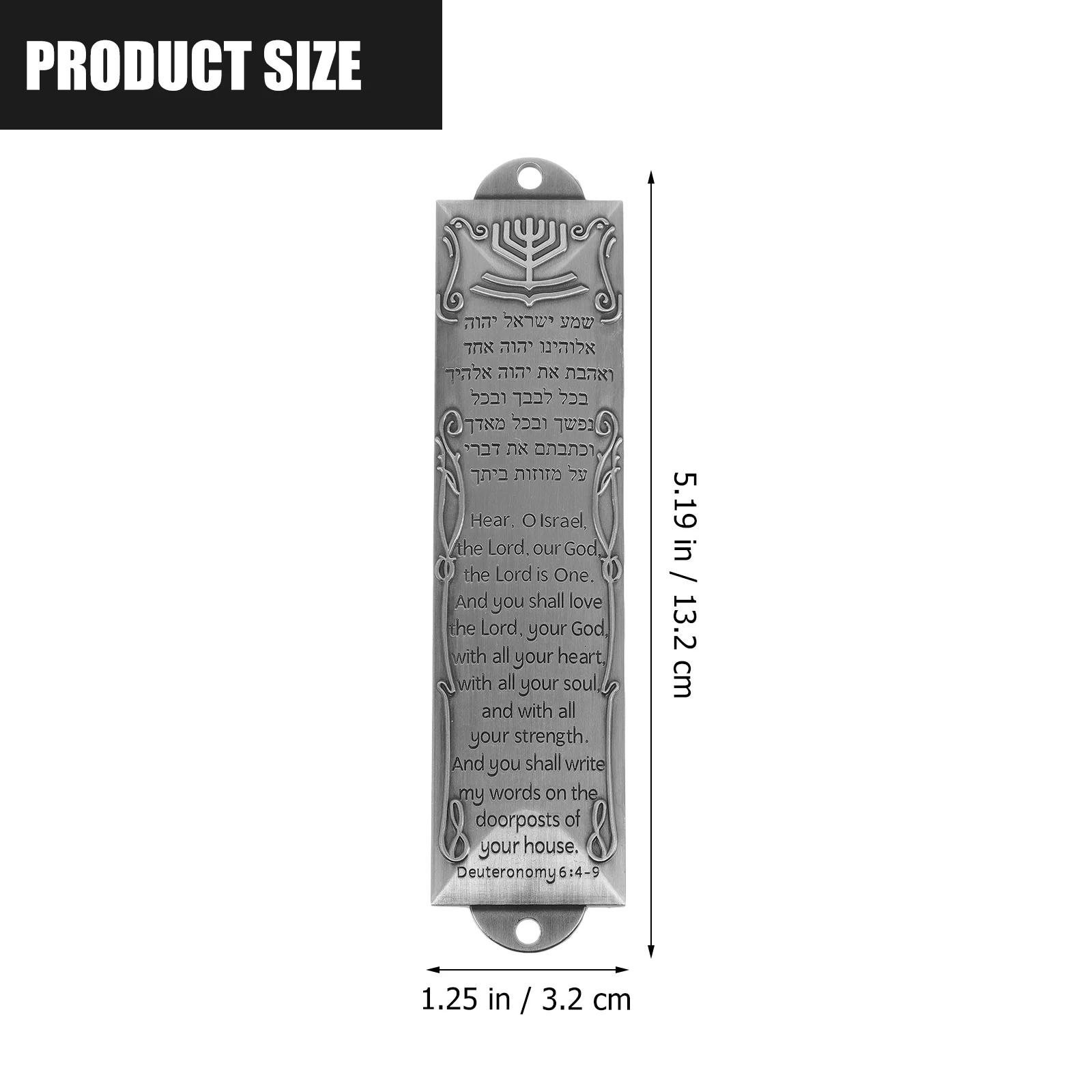 Door Religious Holy Scroll Retro Decor Metal Mezuzah Decorations Classic Case Israel Judaica