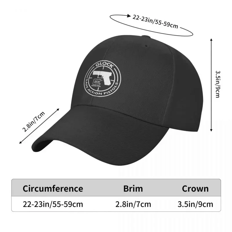 Punk Tactical Shooting Sports Glock Baseball Cap Women Men Adjustable Dad Hat Sports Snapback Hats