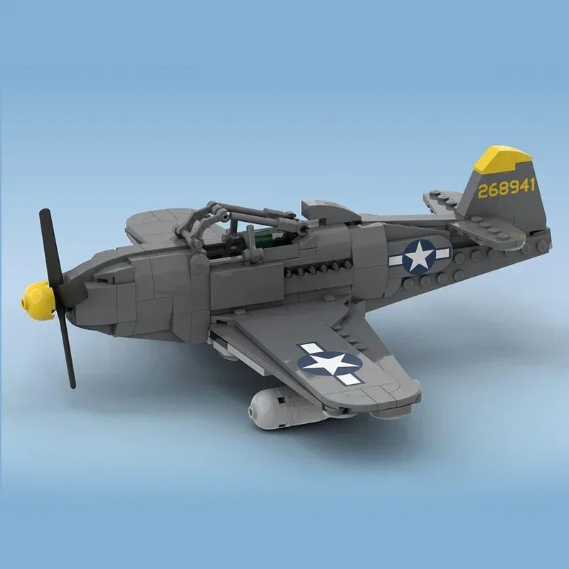 Moc tijolos de construção modelo militar P-63 rei cobra bombardeiro tecnologia blocos modulares presentes brinquedos para crianças conjuntos diy montagem