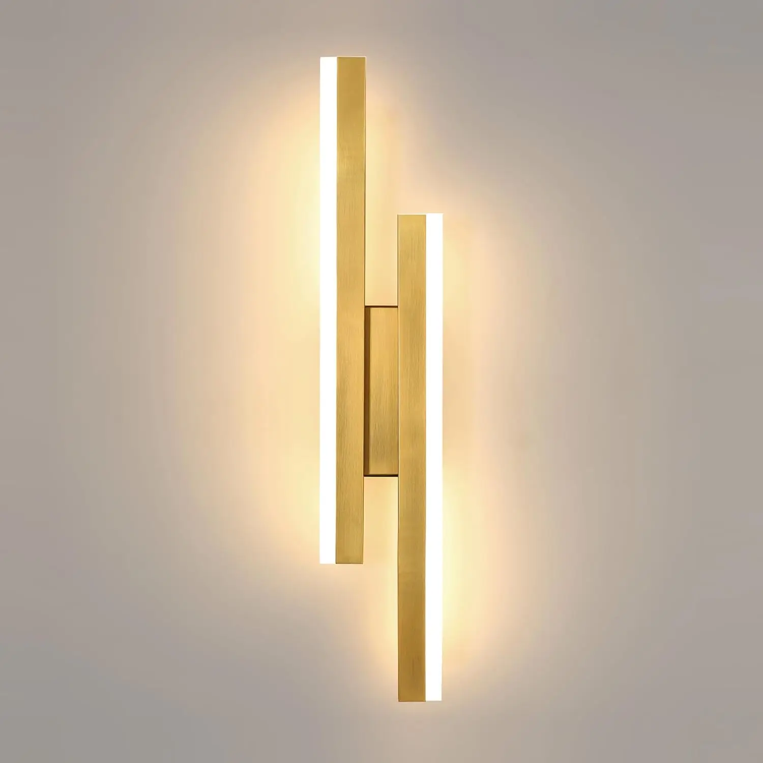 Moderne LED-Wandleuchte, 16 W Gold, 3 Farbtemperaturen, elegante LED-Wandleuchte für den