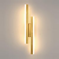 Modern LED Wall Light, 16W Gold 3 Color Temperatures Elegant Indoor Led Wall Light, 3000K/4000K/6500K LED Wall Lamp for Bedroom
