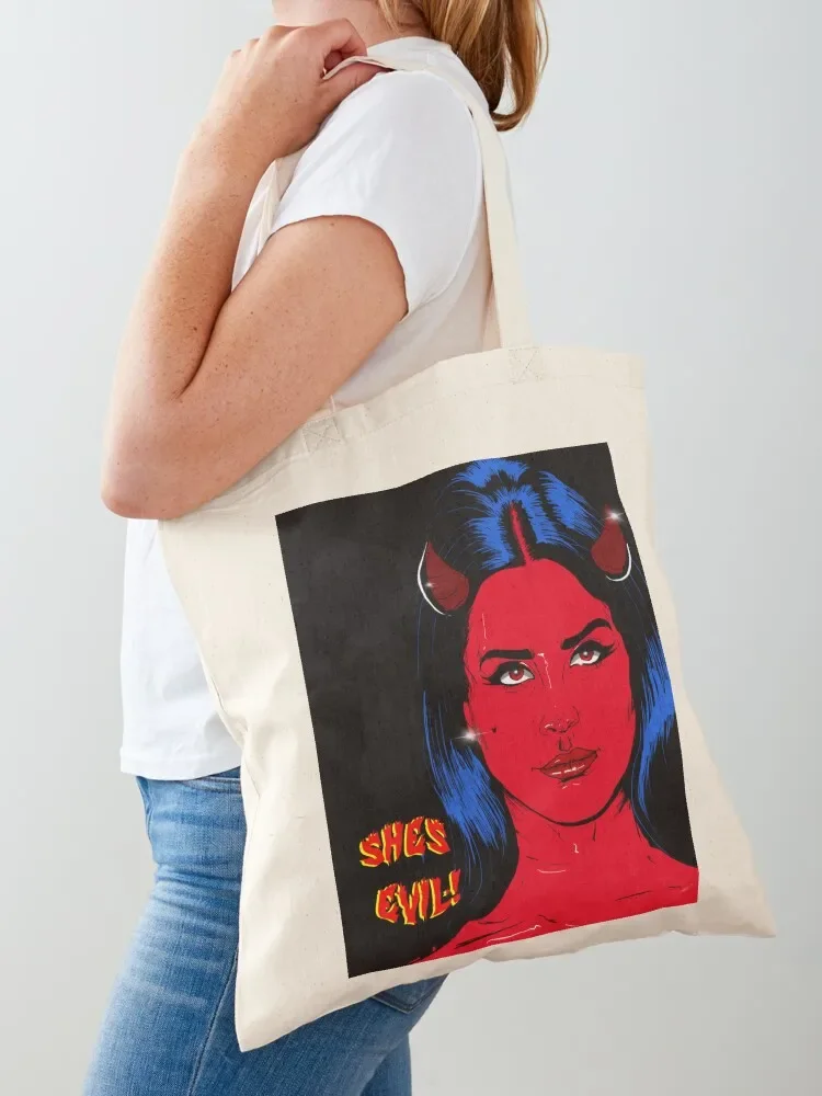 SHES EVIL Tote Bag Canvas stote bag personalized tote Tote Bag