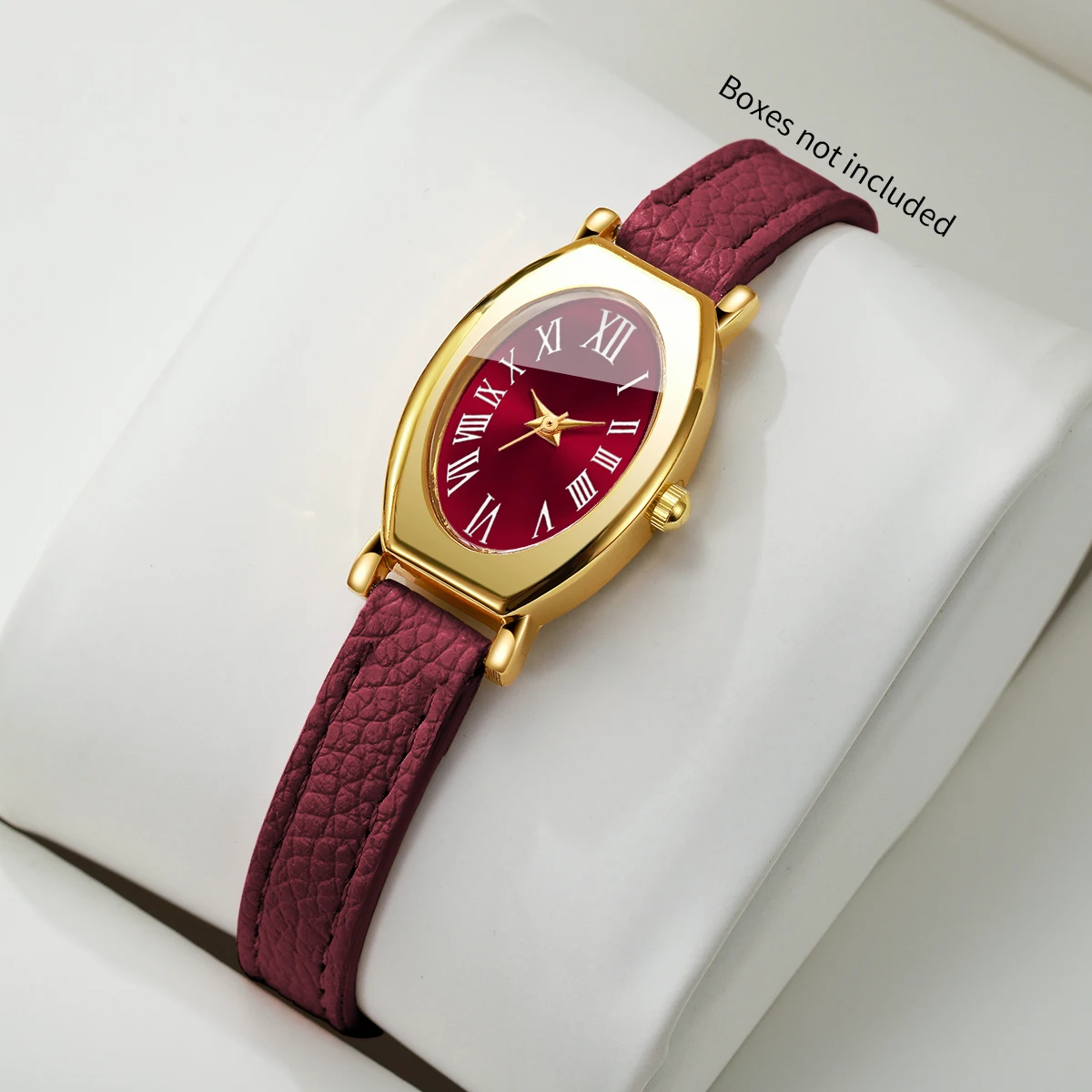 Fashio Roma Dial Women Quartz Watch Ultra-thin Leather Strap Ladies Wristwatches Clock Gift Relogio Feminino Without Box