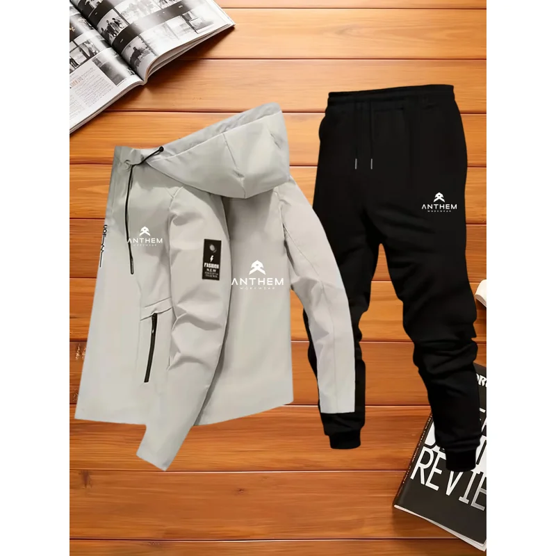 

Мужская демисезонная куртка на молнии с капюшоном, ветрозащитная, водонепроницаемая, для активного отдыха, повседневная спортивная одежда, куртка-карго с множеством карманов