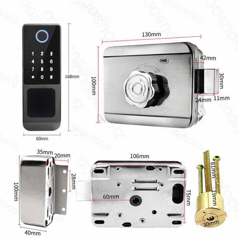 Smart fingerprint gate lock product image 28
