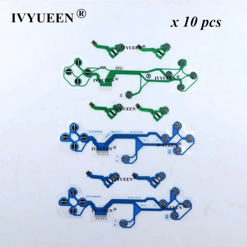 IVYUEEN 10 Sets for PlayStation 5 PS5 Controller Original Flexible Cable Conductive Film for DualSense Ribbon Flex Cable Repair