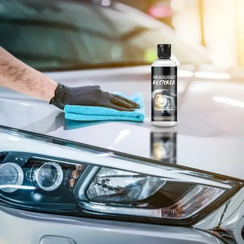 

Upgrade Car Headlight Cleaning Refurbishment Repair Fluid Car Lampshade Yellowing Scratches Cracks Repair Polishing Agent 100ml