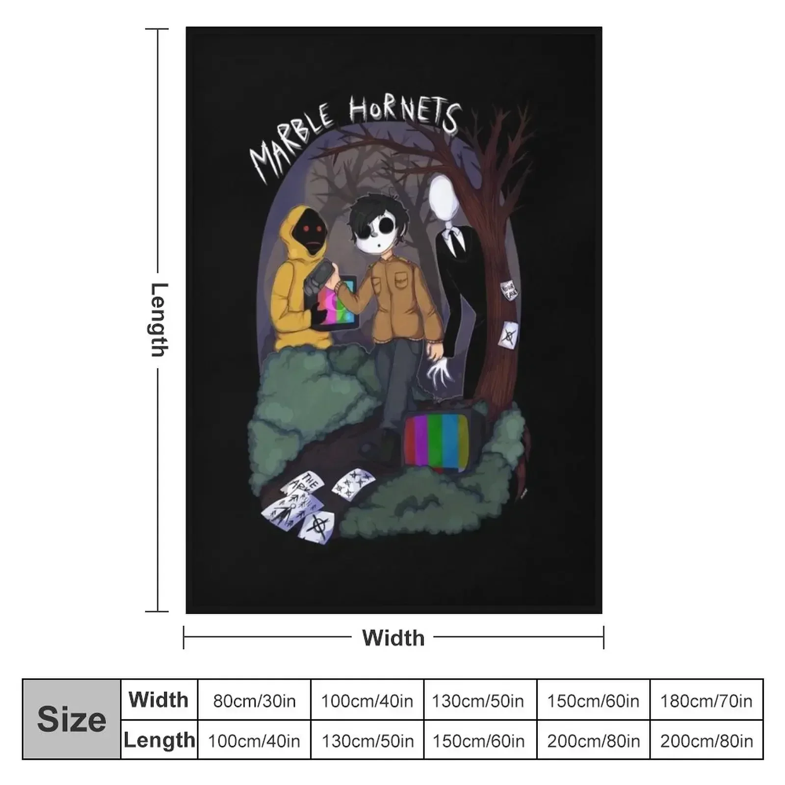 Marble Hornets 57 Throw Blanket warm for winter Polar Decorative Sofa Blankets