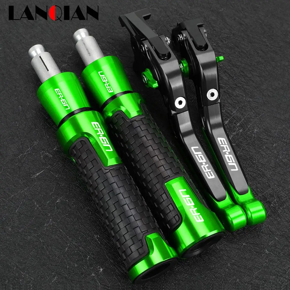 

Motorcycle For KAWASAKI ER6N ER-6N ER 6N 2004 2006 2007 2008 Brake Clutch Levers Handlebar Handle Grips Ends Slider Accessories