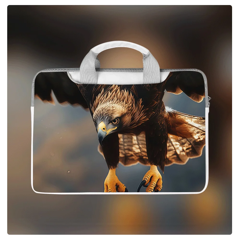 

Модная сумка для ноутбука Eagle 13,3, 14, 15,6, 16 дюймов, водонепроницаемая сумка через плечо из искусственной кожи, большая вместительная сумка через плечо, подарок для студента