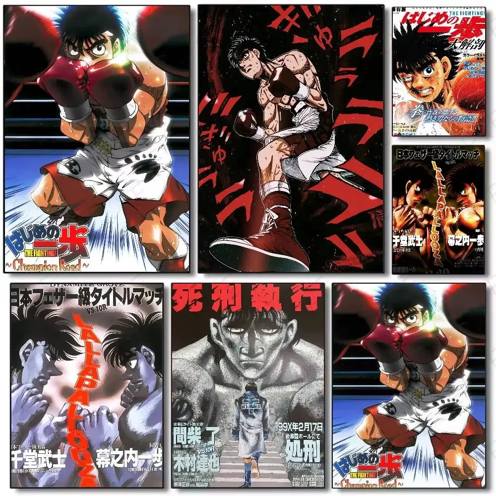 Pintura al óleo digital por números Hajime no Ippo Japón pintura de anime de dibujos animados con números decoración del hogar, arte de pared regalo perfecto