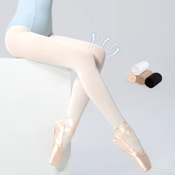 Medias de Ballet 60D antibacterianas, calcetines de baile absorbentes de humedad para niñas pequeñas, pantimedias sin costuras de baile, venta al por mayor