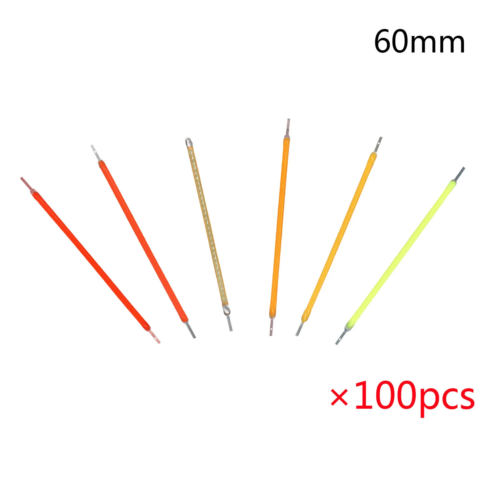 

100pcs 60mm DC3V LED Flexible filament Edison Bulb Lamp Parts DC3V LED Bulb Incandescent Light Accessories Diodes DIY Lamp Beads