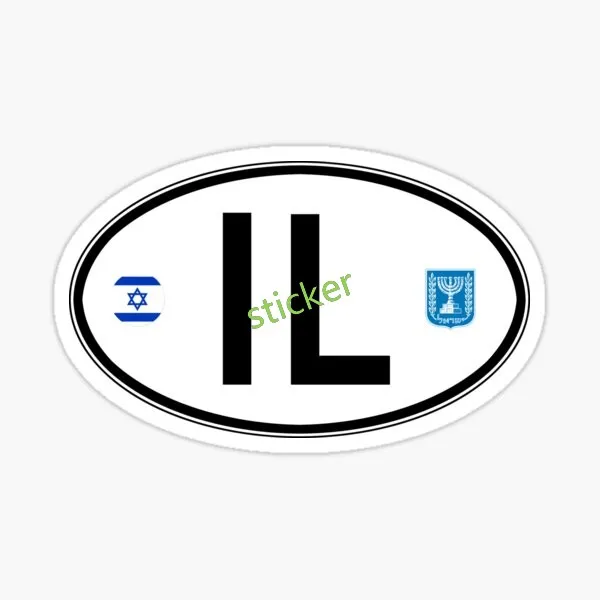

Car Sticker Funny Oval country code sticker Motorcycle Car Accessories Decal Graffiti Camper