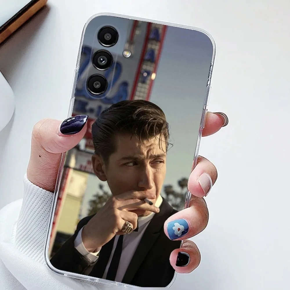 A-Alex-Turner  Phone Case For Samsung Galaxy A71,70,52,51,40,31,A50,30S,21S,Note20ultra Transparent Cover