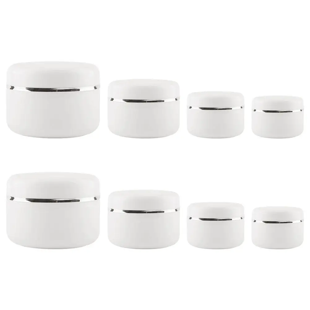 8Pcs Cream Jars Leak Proof Design Durable Containers Multi Function Travel Lotion Bottles Refillable Storage