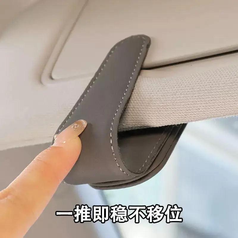 Universal Car Auto Sun Visor Glasses Box Sunglasses Clip Card Ticket Holder Stand Fastener Pen Case Eyeglasses Car Auto Interior