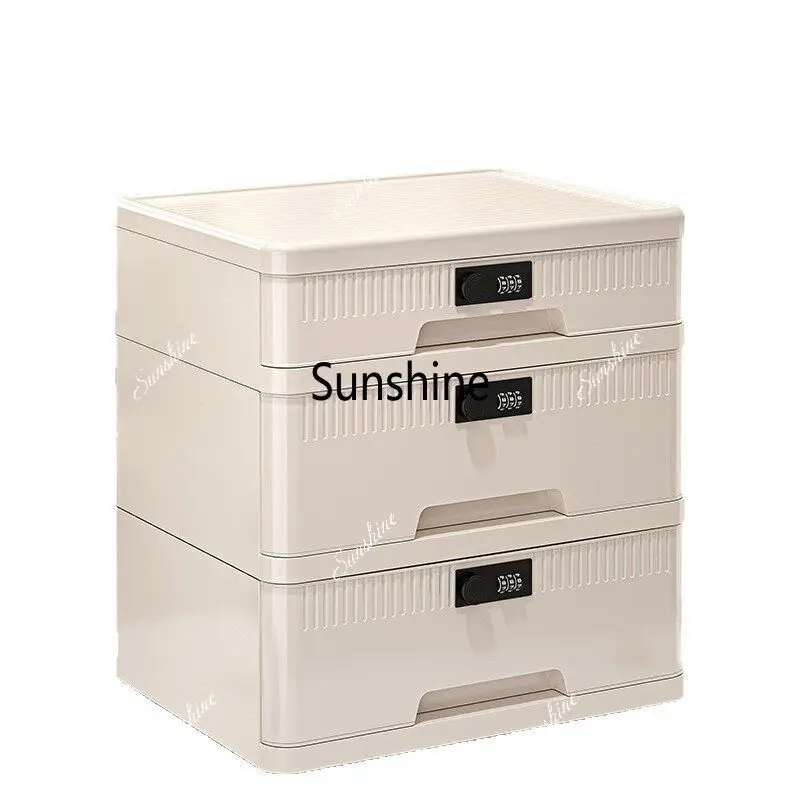 Dust-proof office privacy document password storage box with lock storage thickened