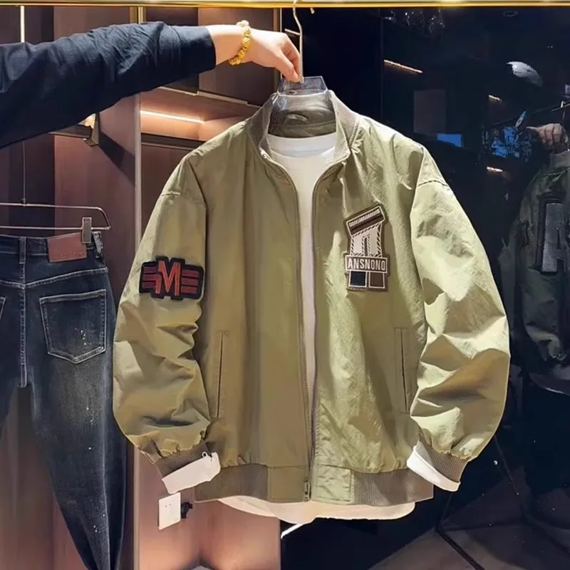 

Повседневный американский тренд, круглый джинт с вышивкой Ne, весна-осень, мужской джинт, осень 202, легкая этикетка, бейсбольный гетр