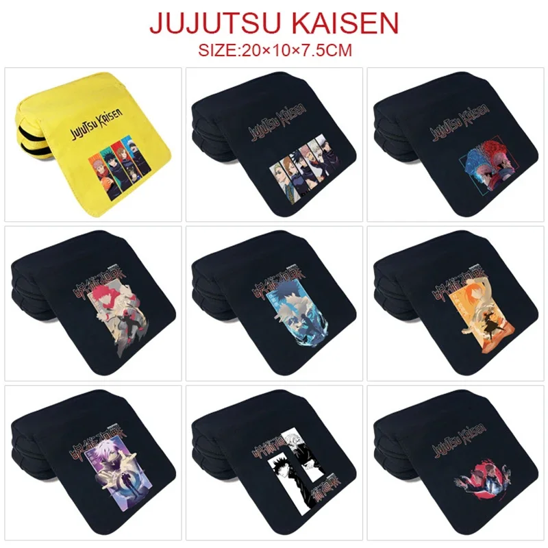 

Anime Pen Bag Jujutsu Kaisen Itadori Yuji Satoru Gojo Student Cartoon Canvas Pencil Case Teenagers Kids School Stationery Case