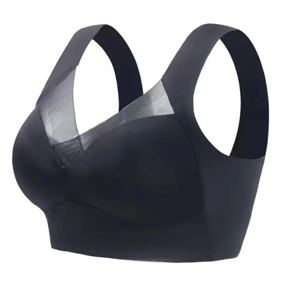 Simple Ice Silk Seamless Bra Push Up Lingerie Ladies' Underwear Breathable Invisible Wireless Bra Outdoor Sports
