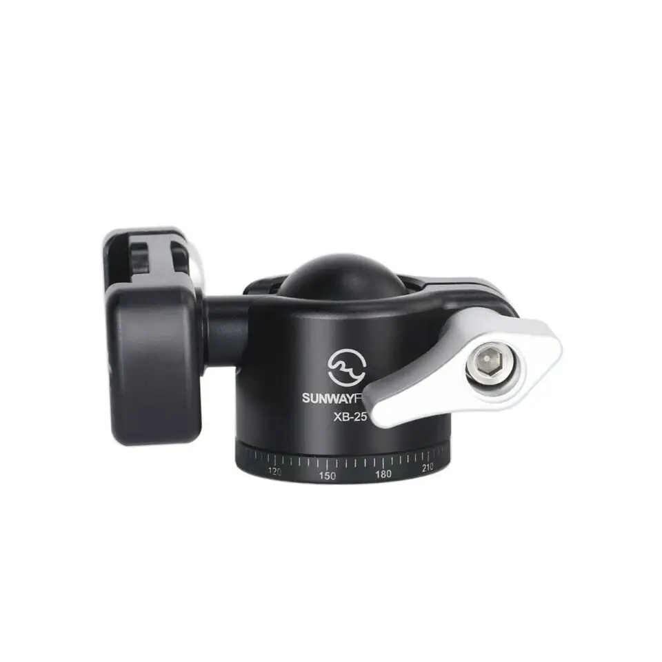 Imagem -05 - Sunwayfoto-fácil Invertido Mini Ballhead com qr Placa Tripé Stand Micro Bola Cabeça Panning Stand Xb28ii Pmb18 Xb-25