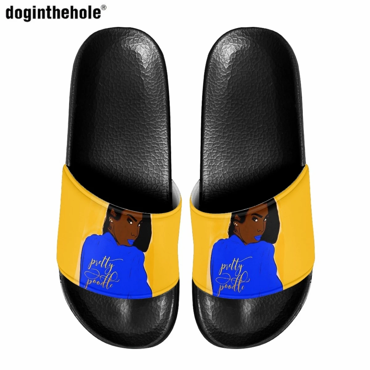 Doginthehole Sigma Gamma Rho Sorority Summer Women's Slippers Home Non-slip Slip On Slippers EVA Lightweight Men Beach Sandals