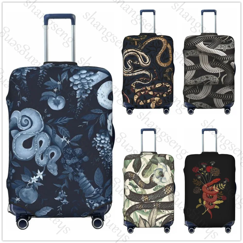 

Thicken Luggage Cover Elasticity Trolley dust cover Suitcase Protection Cover For 18-32 in snake animal Suitcase Case Travel