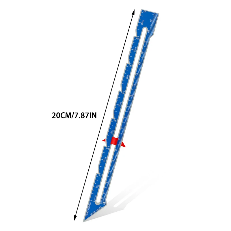 1pc Stitching Ruler Sewing Seam Gauge Thickness Measurement Tool, Suitable for Various Types of DIY Manual AIDS