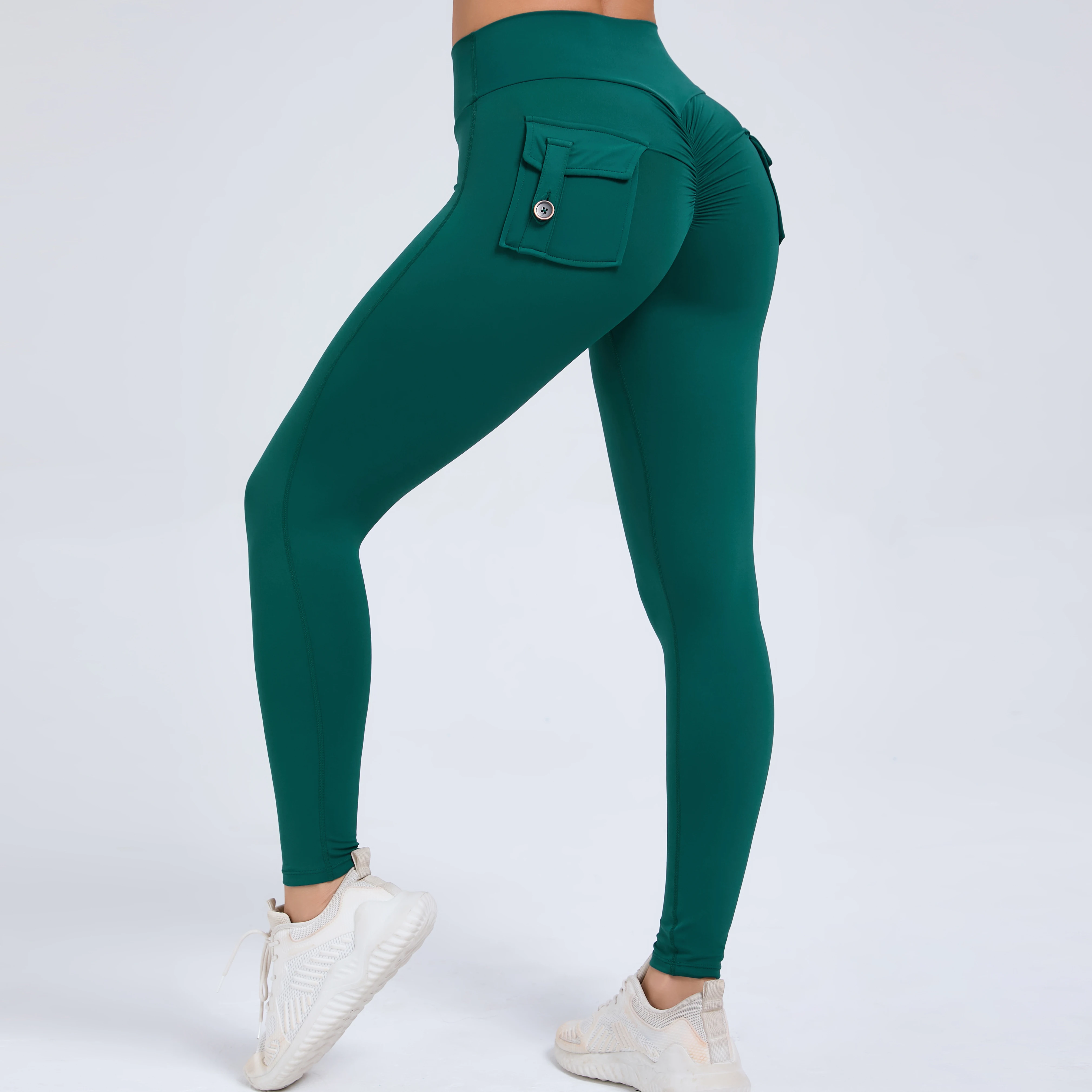 Newest Women High Stretch Yoga Leggings Secondly Skin Feeling Compression Fitness Workwear with pockets Yoga Pant