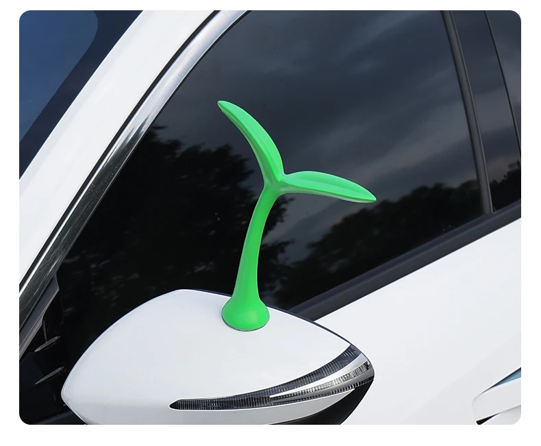 Auto Ornamente 3D Auto Dach Dekoration Aufkleber Sojasprossen Sämlinge Blume Knospe Tentakel Ornament Außen Dekorative Zubehör – Detail 13