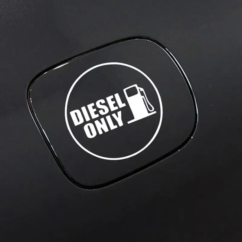 DIESEL ONLY Vinyl  Waterproof stickers For Car Truck Fuel Tank Cover10cm*10cm