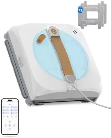 

Робот-мойщик окон 2025 года с улучшенной мощностью 8000 Па, управлением через приложение, защитой от падения и функцией обнаружения края стекла