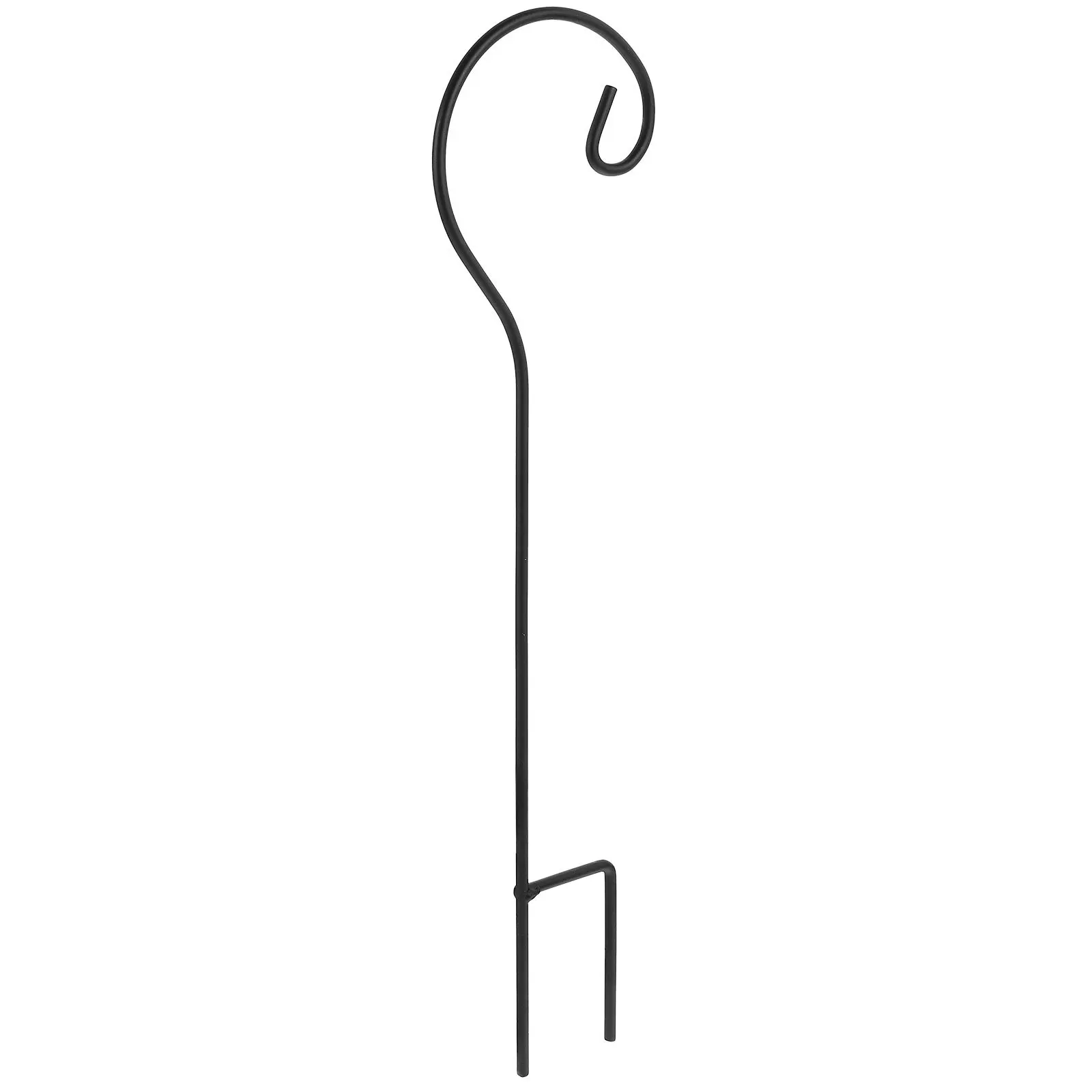 

4Pcs Metal Iron Shepherd Hooks Garden Hanging Hooks Yard Lantern Holder Fence Mount Outdoor Decor String Light Poles for Outside