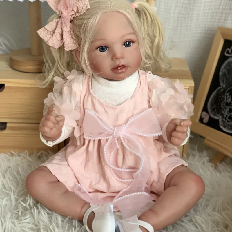 Blonde Princess Doll Toy Companion Gift High-Color Realistic Reborn Baby Doll